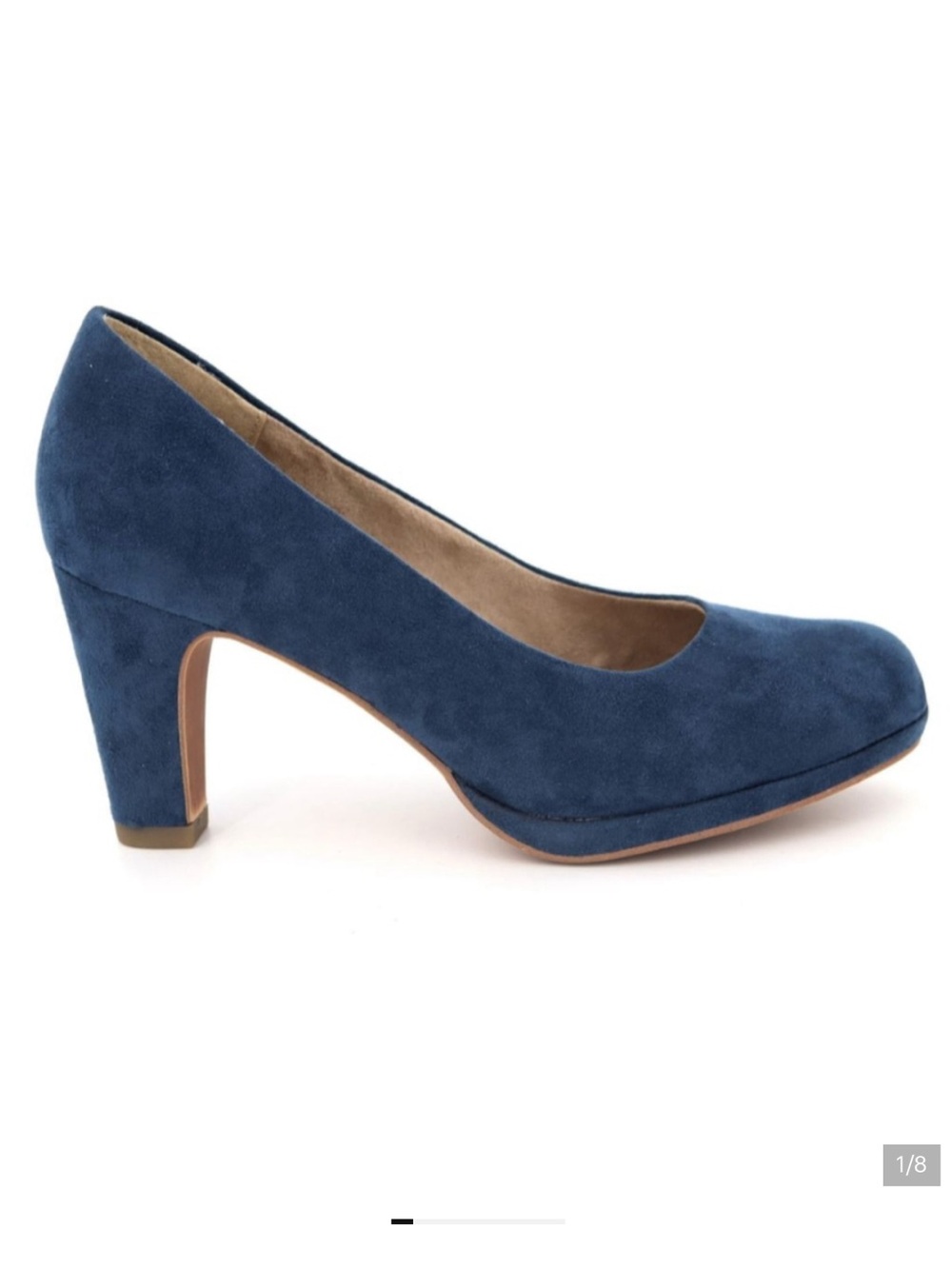 Tamaris Escarpin Blue Suede Heels Pumps Size 42 US 10